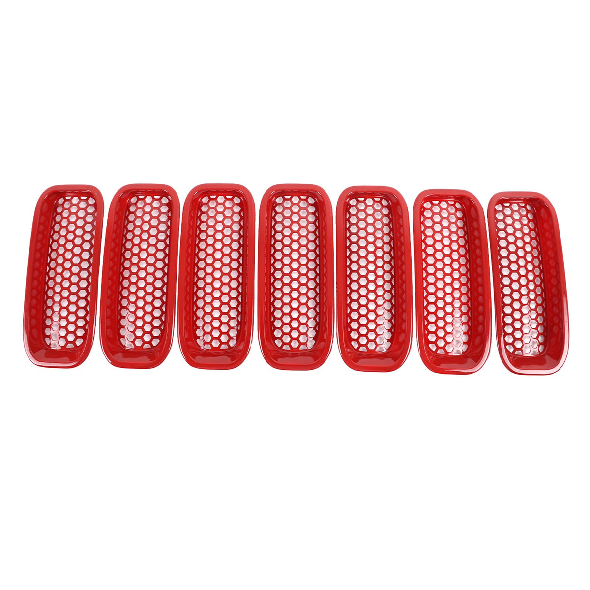 Sport Red ABS Front Grille Anti-Insect Bug Screen Trim For Hummer H2 2003-2009 24