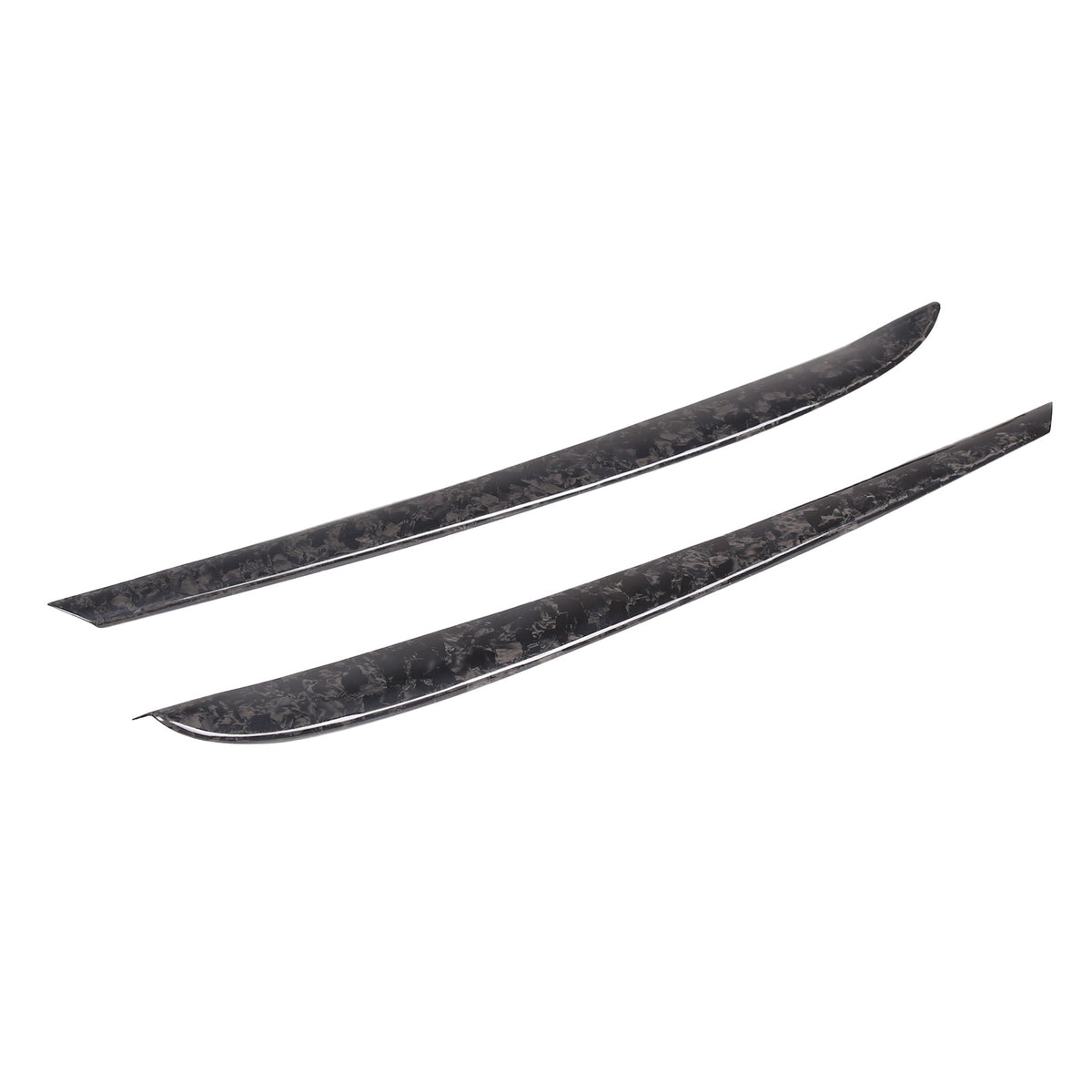 Forged Real Carbon Fiber Inner Door Panel Strip Trim For Tesla Model 3 Y 2021-22 8