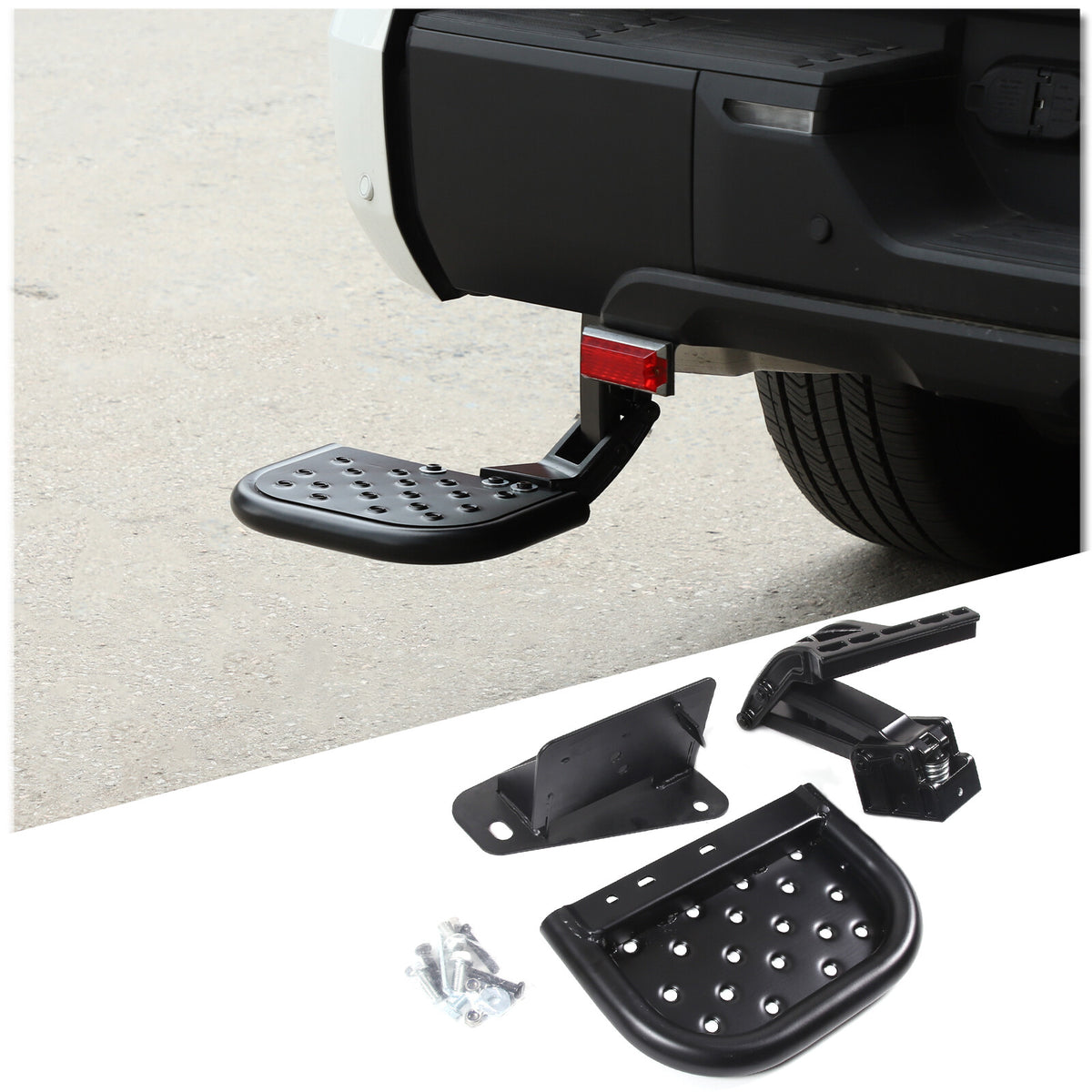 Fit For Toyota Tundra 2022-2023 Rear Bumper Side Bed Step Retractable BedStep 4