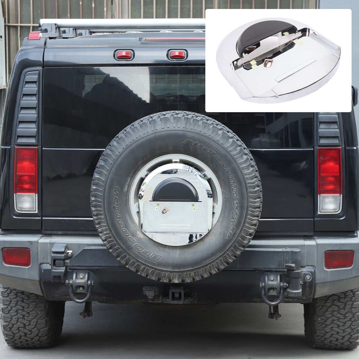Replace Spare Tire License Plate Base For Hummer H2 2003-09 OE:25782333 14