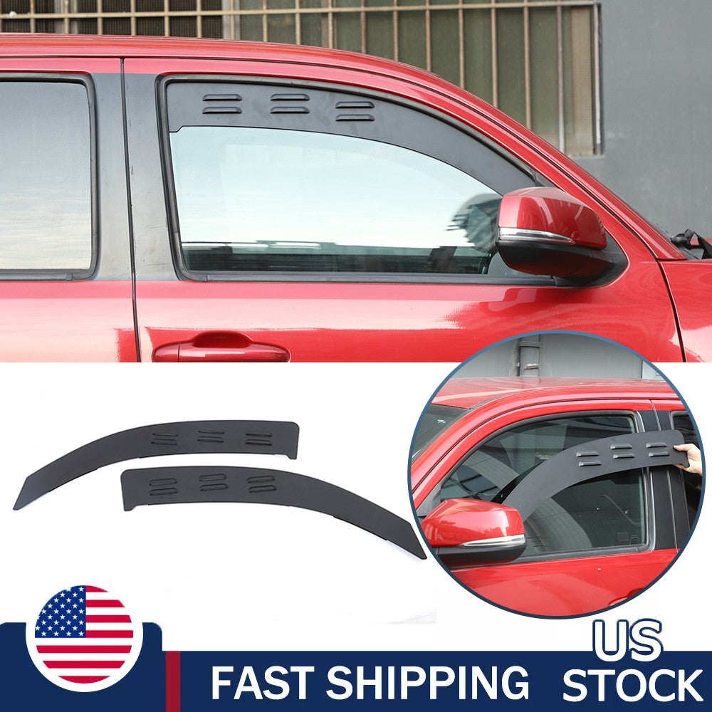 Alloy Rear Window Ventilation Louver Shutter Trim For Toyota Tacoma 16-22 US 1