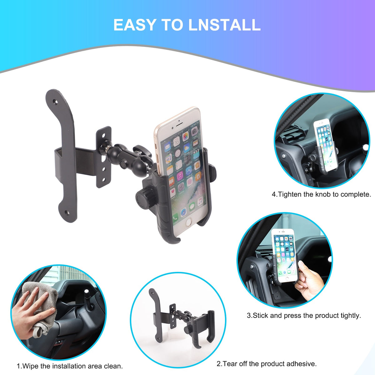 Driver Side Dashboard Phone Holder Bracket For Land Rover Defender L663 2022 8