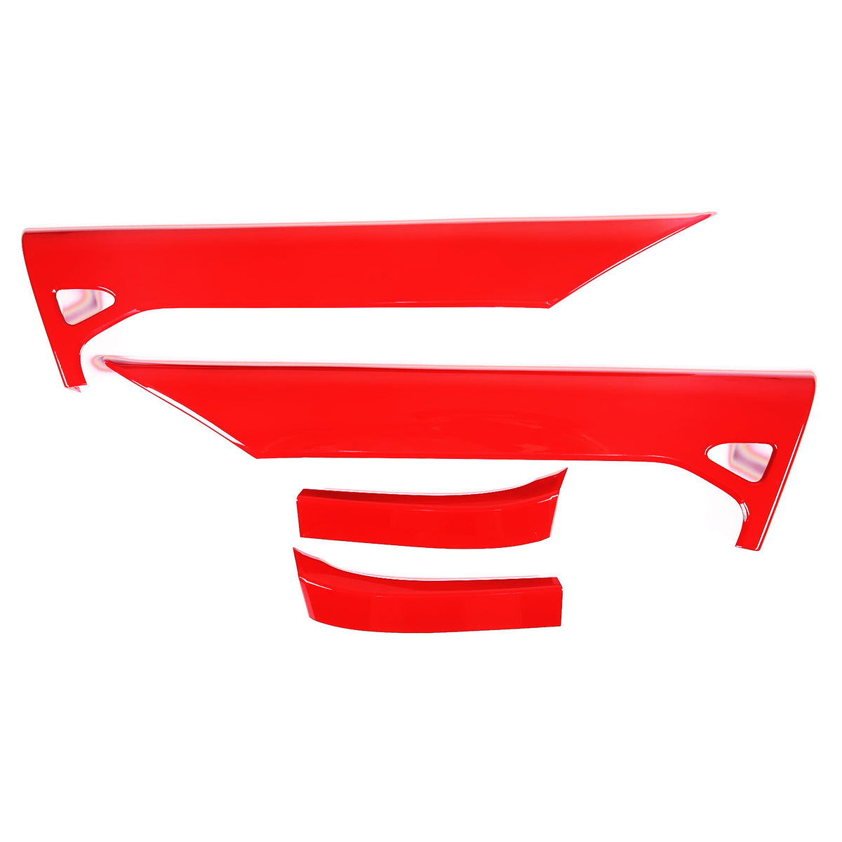 ABS Red Inner Interior Door Panel Cover Trim For Corvette C8 Z51 Z06 2020-26 7