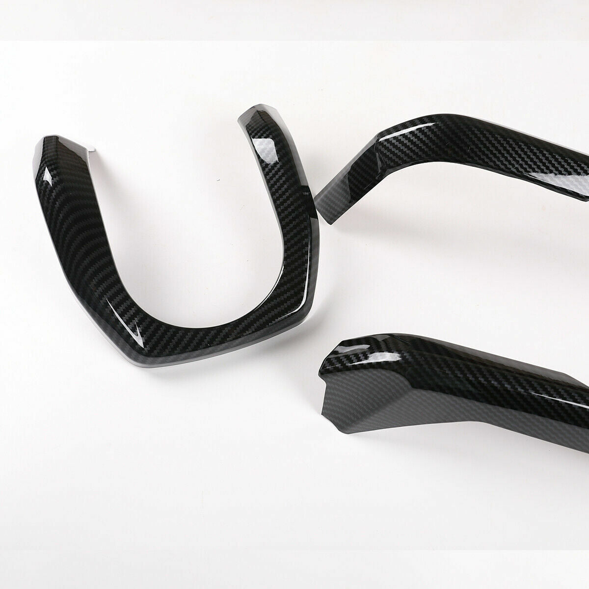 Carbon Fiber Central Control Dashboard Decorative Cover For Toyota Tacoma 16-23 6