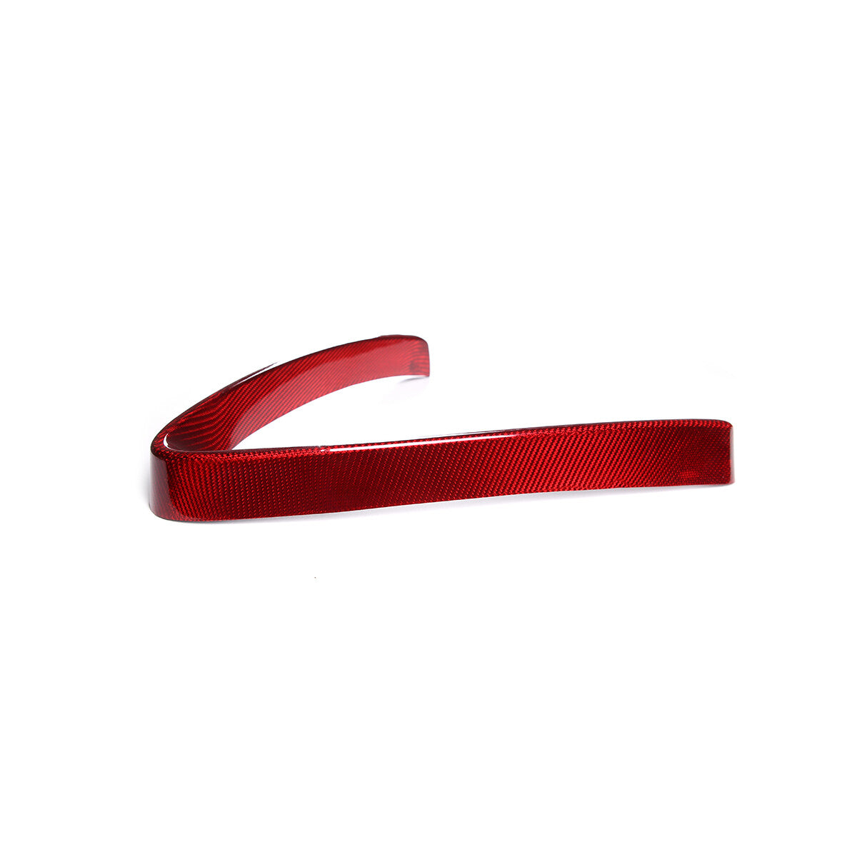 Red Carbon Base Front V Shape Grille Cover Trim For Alfa Romeo Stelvio 17-20 US 7