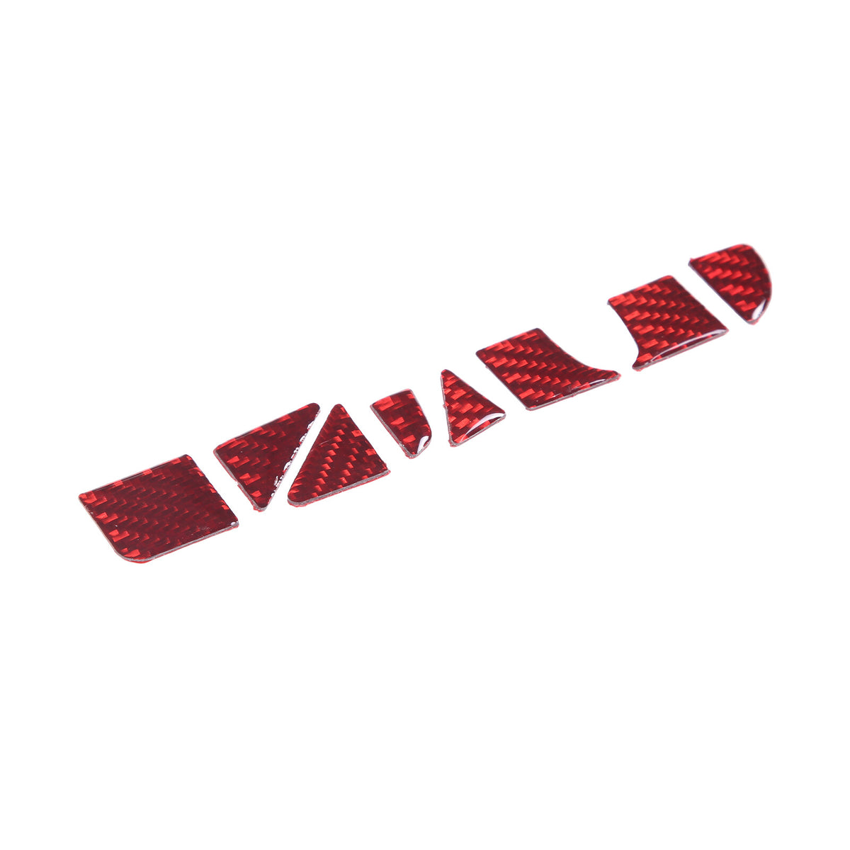 Red Soft Carbon Fiber Interior Decor Trim Kit Cover Set For Corvette C8 20-25 161
