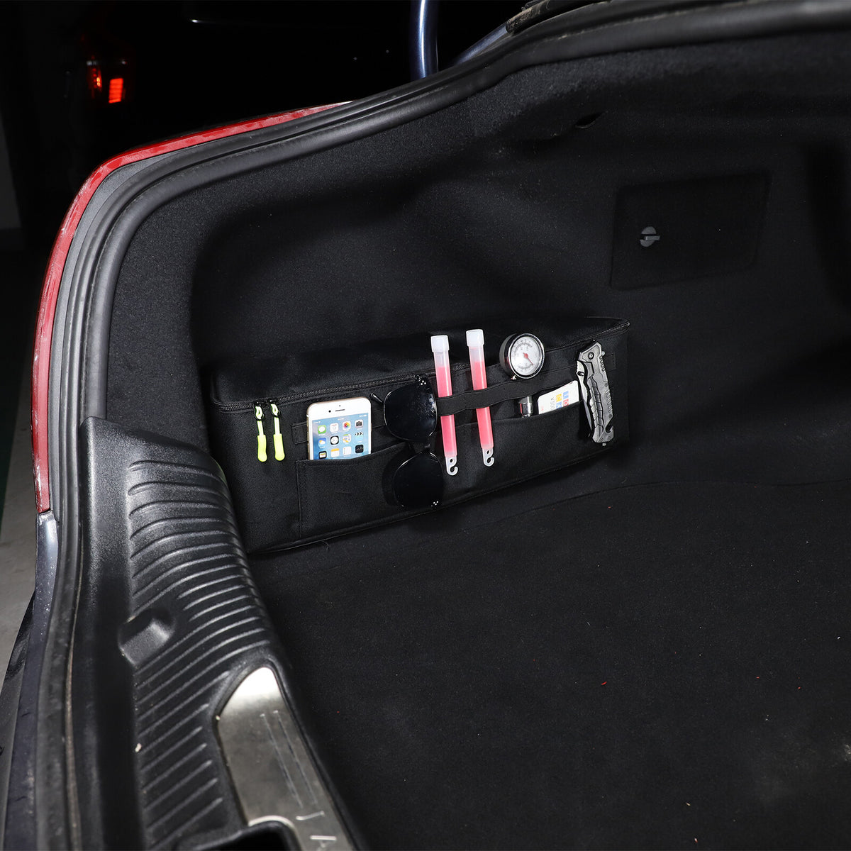 2x Rear Trunk Storage Bag Pockets Organizer Fit For Jaguar XJ X351 2010-2019 9