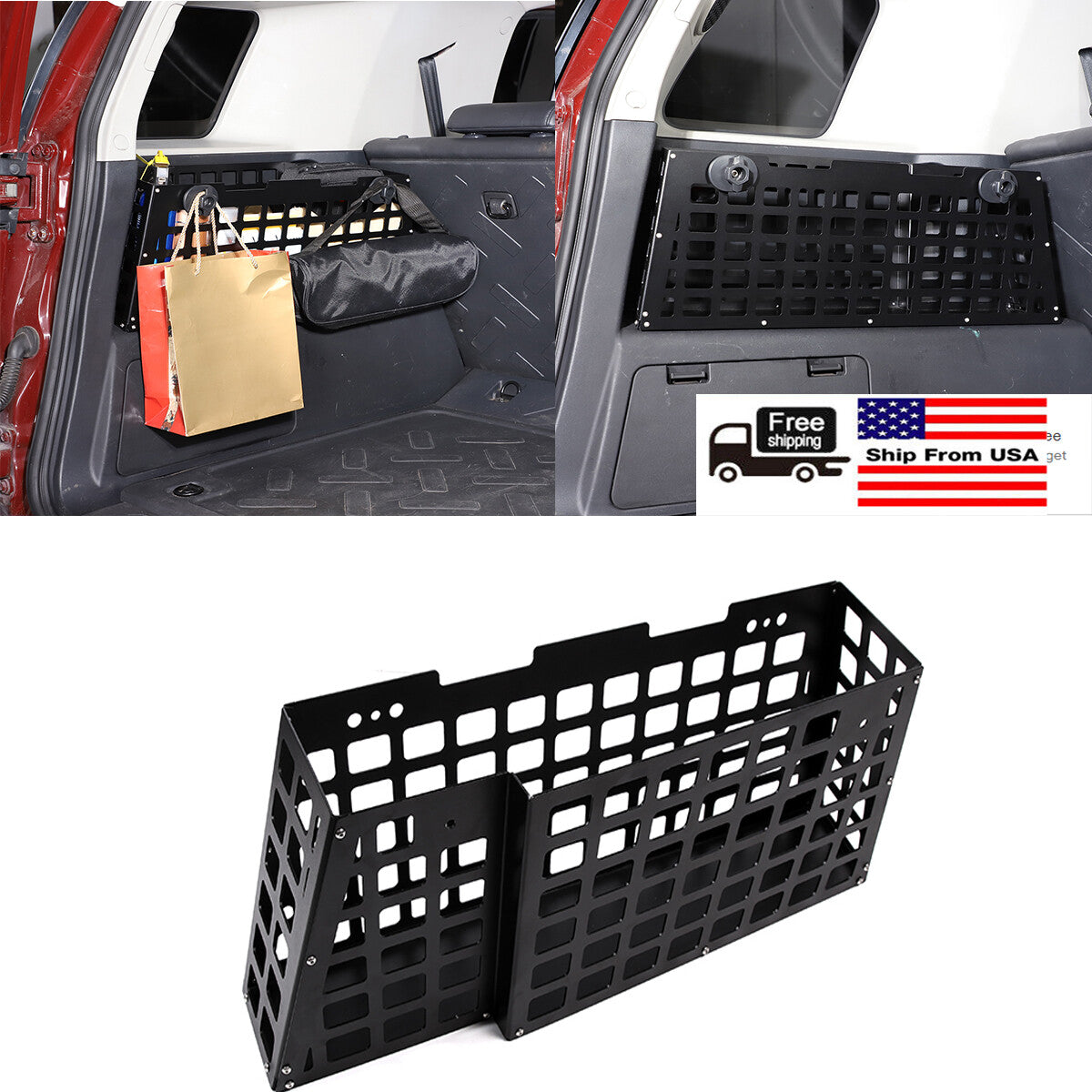 For FJ Cruiser 2007-20 Aluminum Trunk Storage Box Chest Organizer Tray US 1