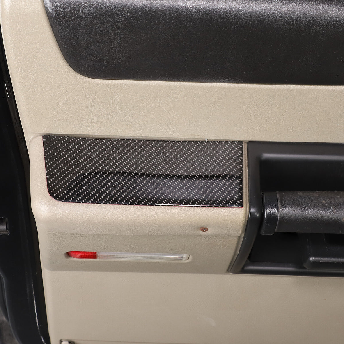 Carbon Fiber Interior Door Armrest Panel Trim Sticker For Hummer H2 2003-09 11