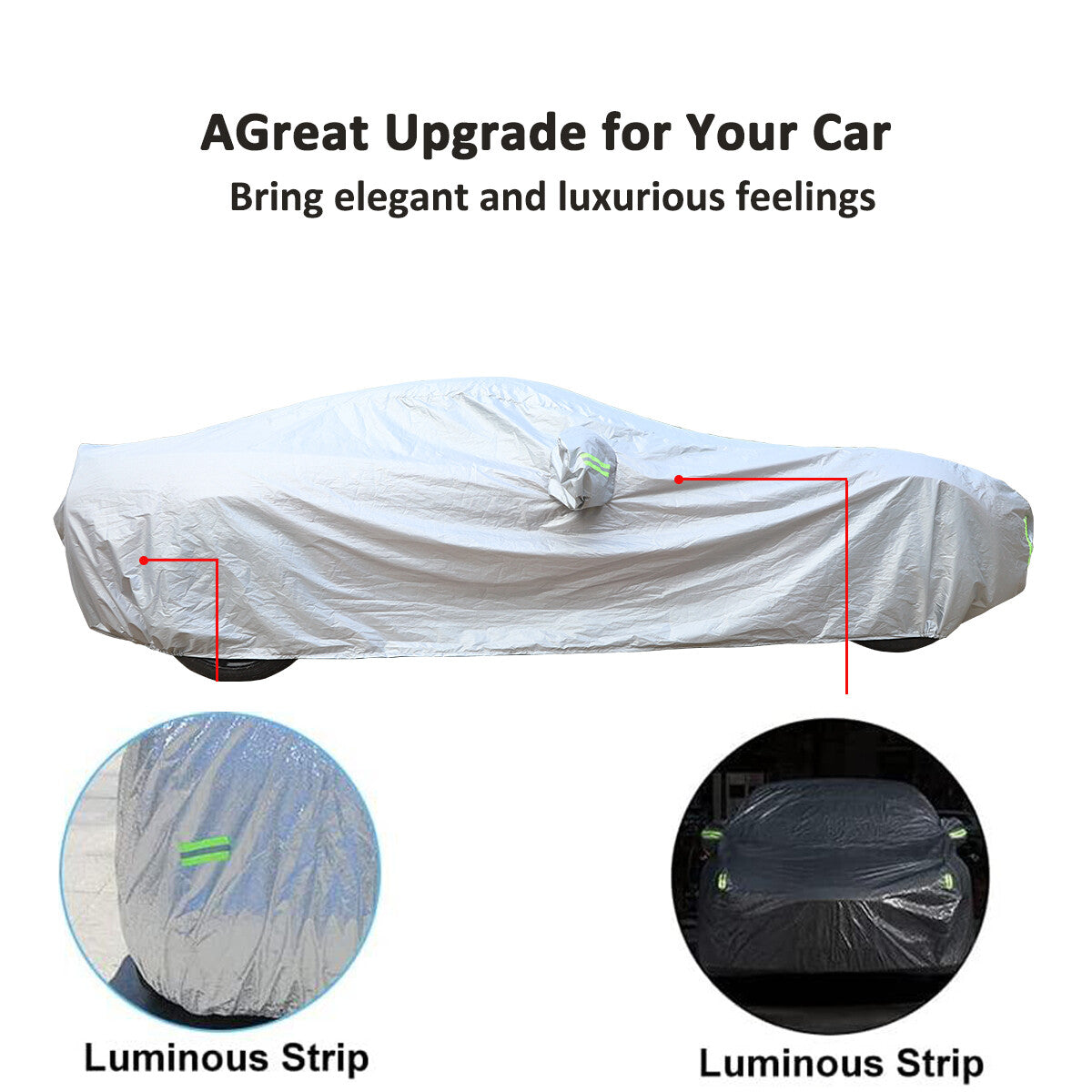 Sunscreen Snow Dust Rain Decoration Cover Car Cover For 14-19 Corvette C7 US 7