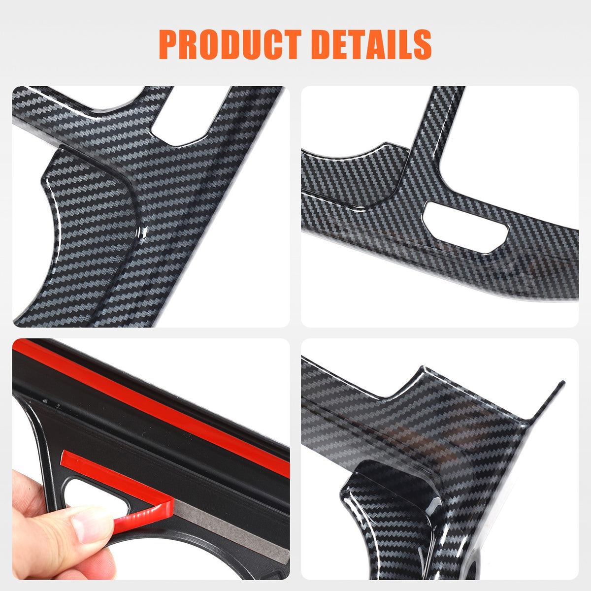 ABS Carbon fiber Interior Cover Trim Decor Accessories For Kia K4 2025+ 8