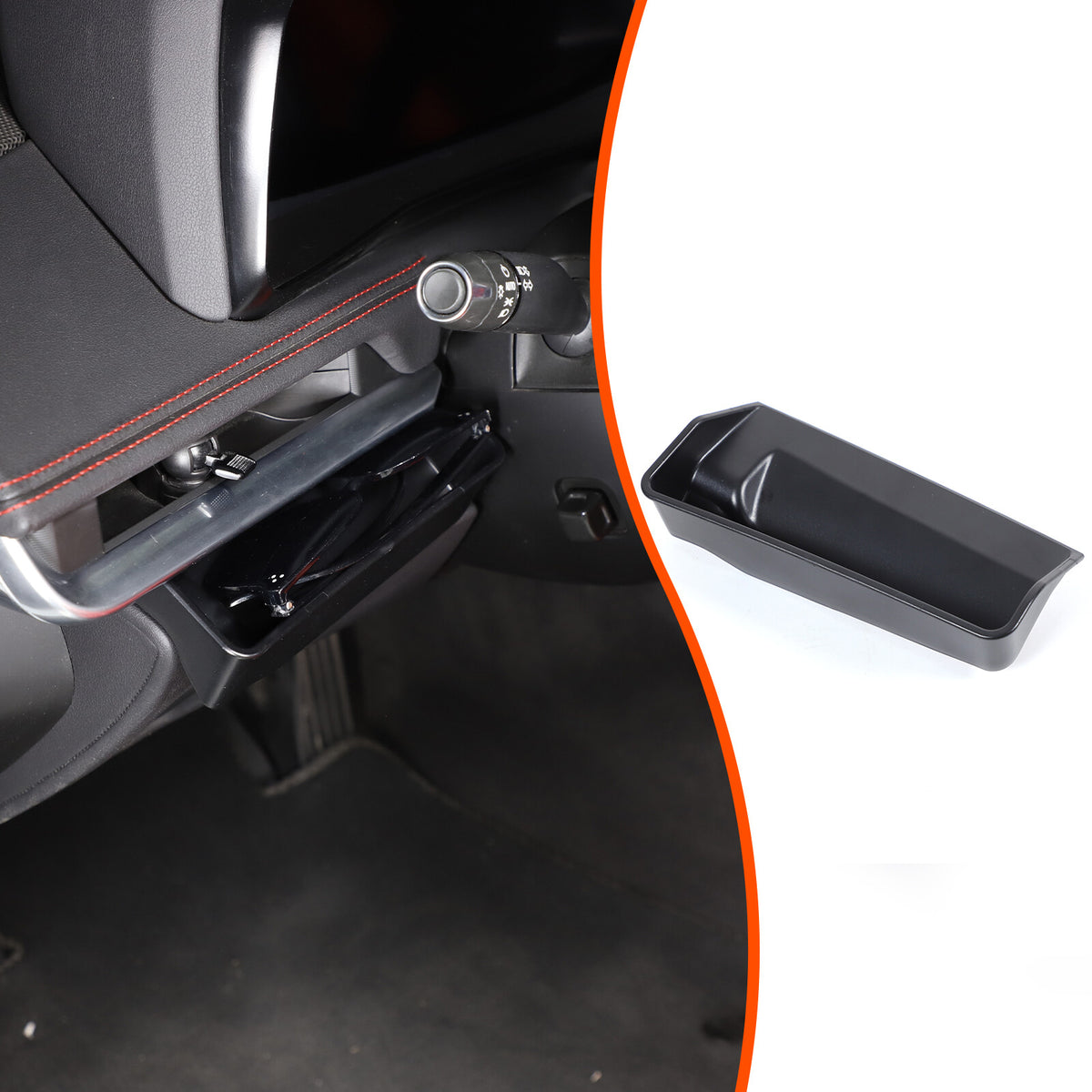 ABS Steering Wheel Left Storage Box Tray For Corvette C8 2020-26 2