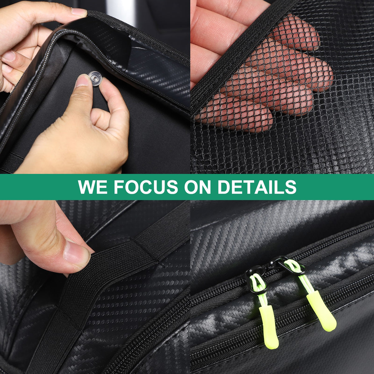 Carbon Fiber Pattern Trunk Side Window Bag For LR Defender 110 L663 2020+ 10