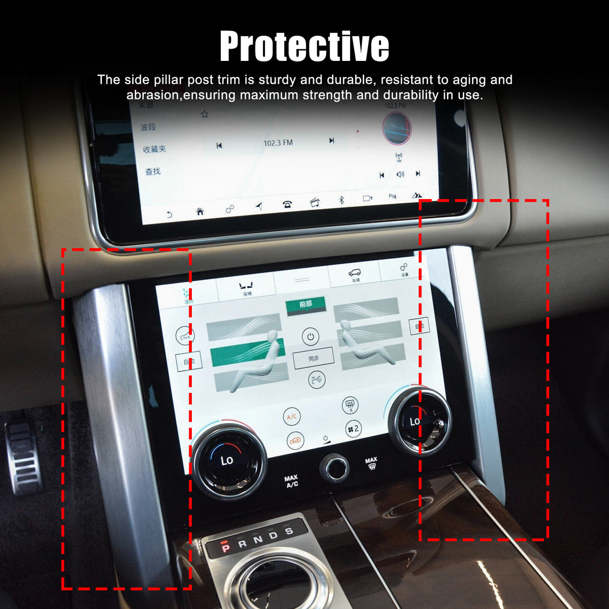 Matte Real Carbon Fiber Center Side Trim Cover For LR Range Rover Vogue L460 23+ 12