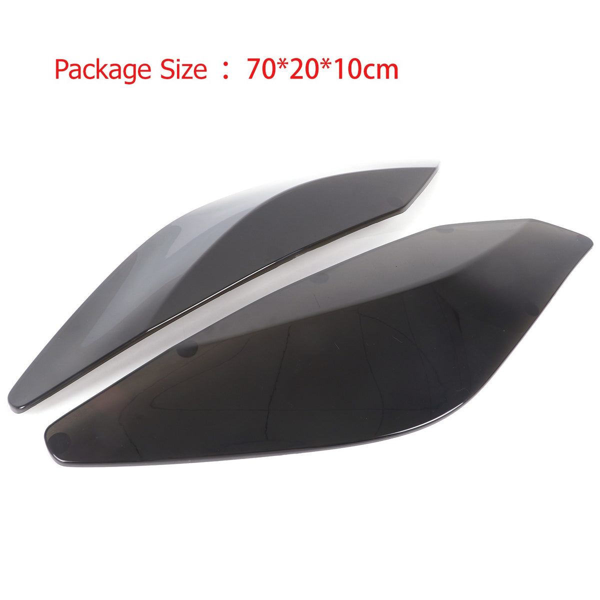 Transparent Gray Smoked Black Front Headlight Cover Trim For Corvette C7 2014-19 5