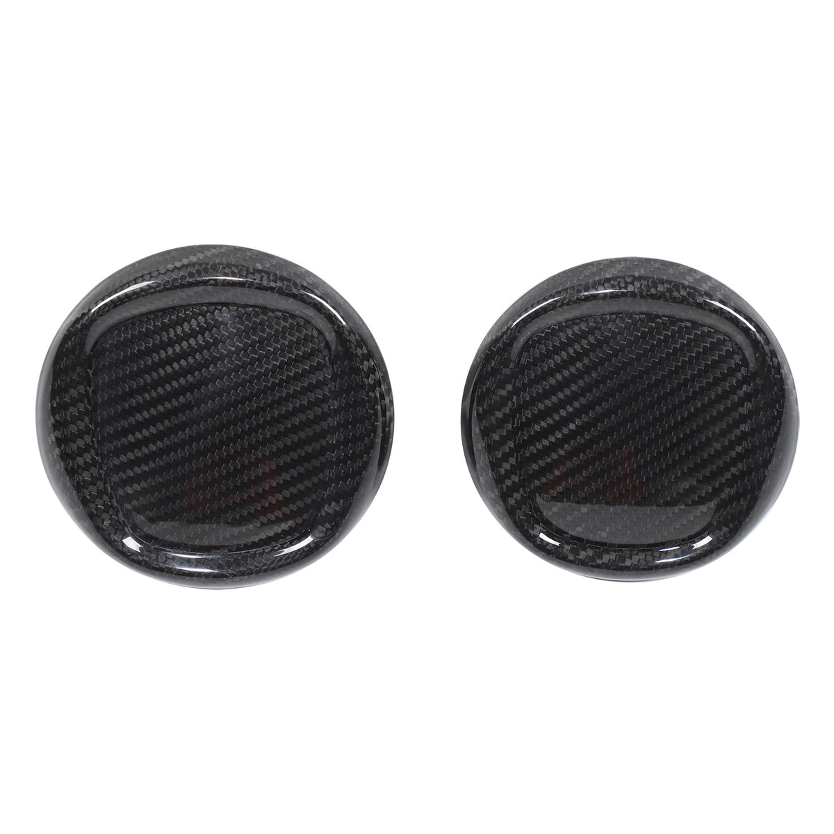 Real Carbon Fiber Front & Rear Emblem Cover Trim For Fiat 500 312 2016+ 15
