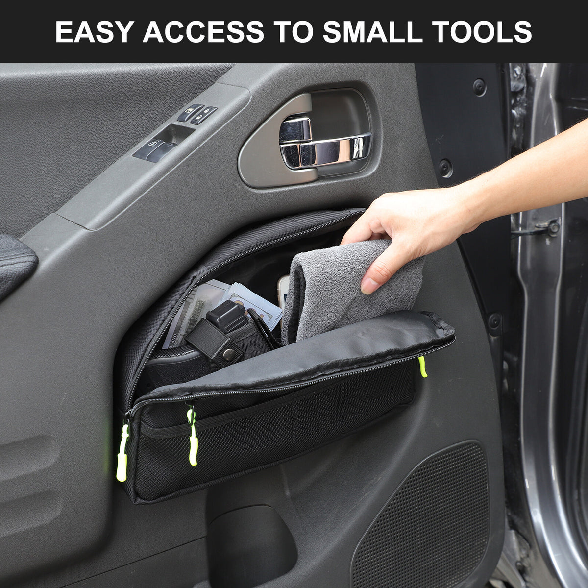 Front Door Side Storage Bag Tray For Nissan Frontier 2009-2017 4