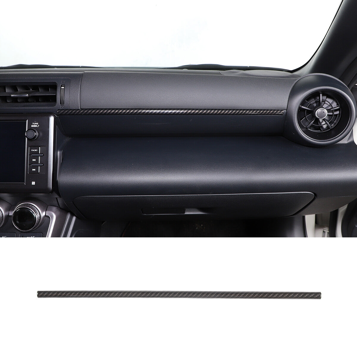 ABS Carbon Fiber Interior Center Console Trim Set For GR86/BRZ 2022-2024 US - Variants 11-15 17