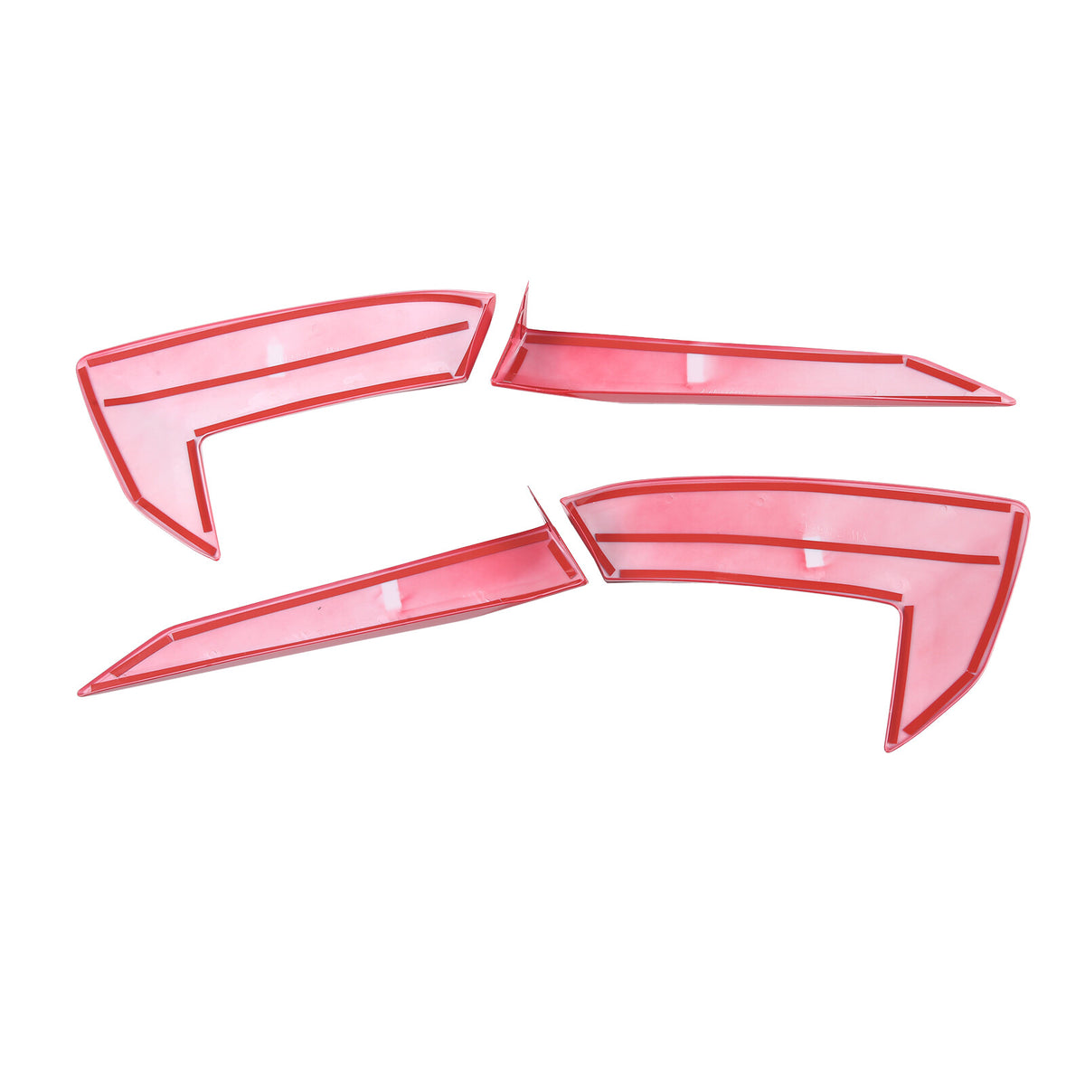 Red ABS Exterior Body Side Air Vent Cover Trim Molding For Corvette C8 2020-2026 10