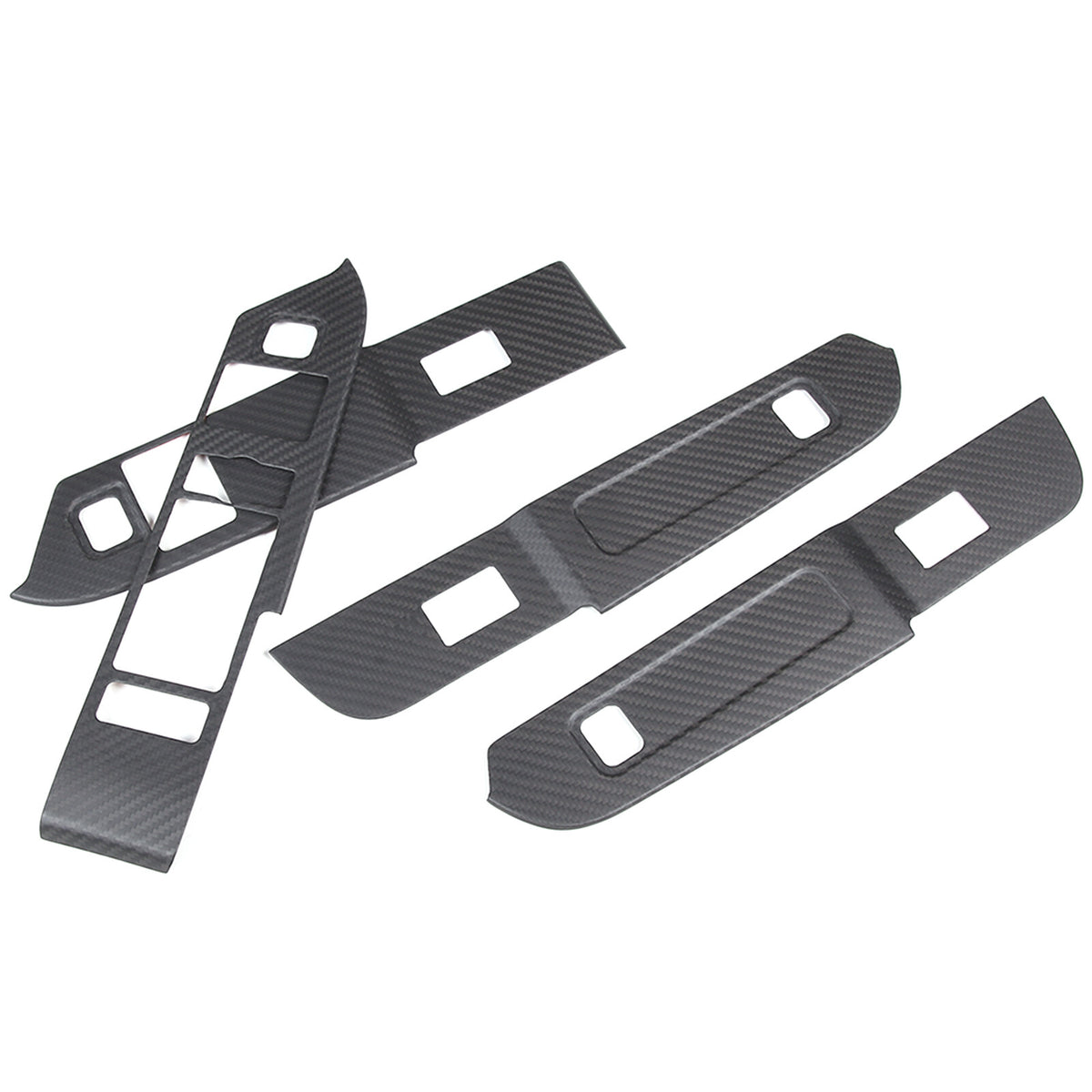 Red Carbon Fiber Window Lift Button Panel Cover Trim For LR Defender 110 20-24 9