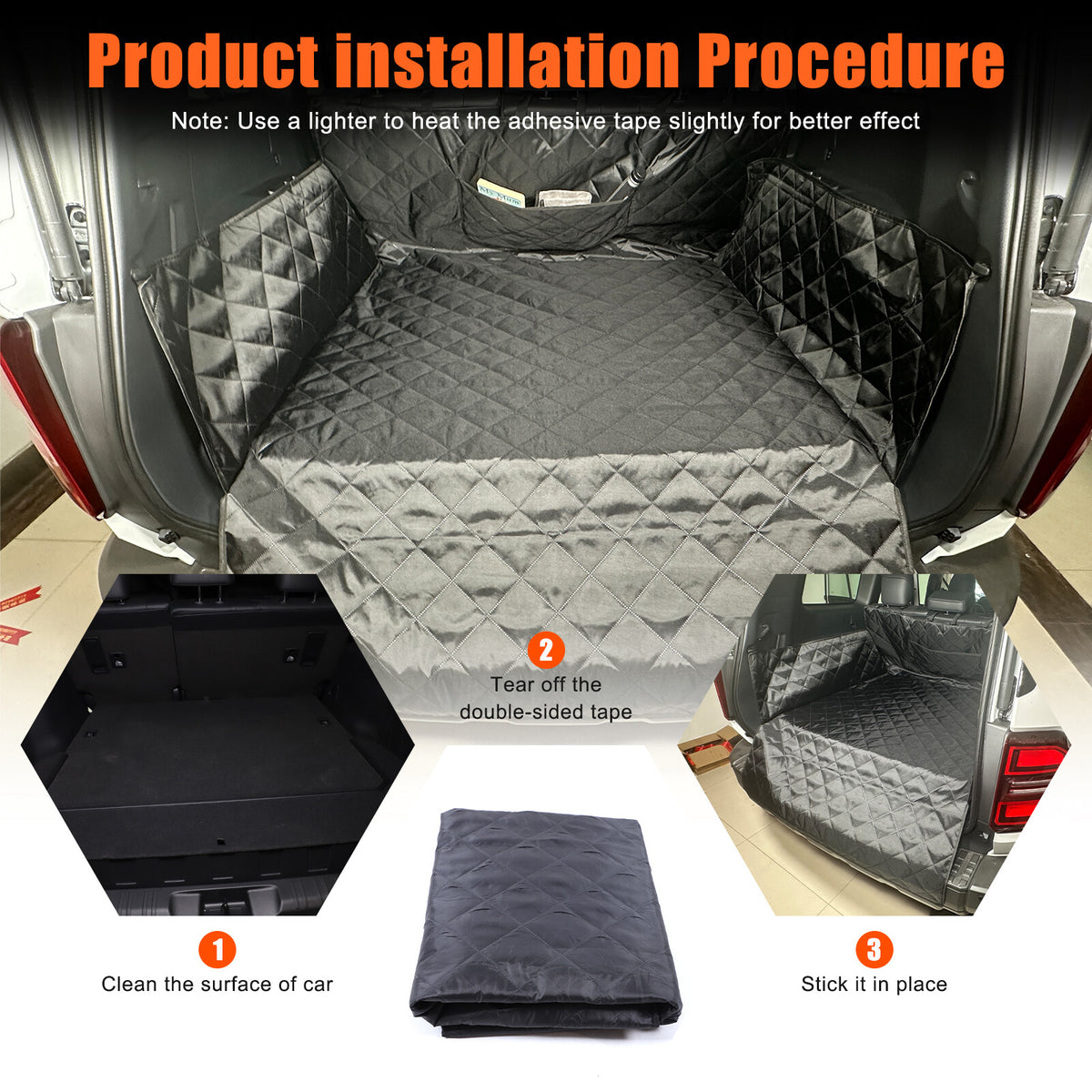 Dog Car Trunk Mat Hammock Pet Seat Cover For Toyota Land Cruiser Prado LC250 24+ 11