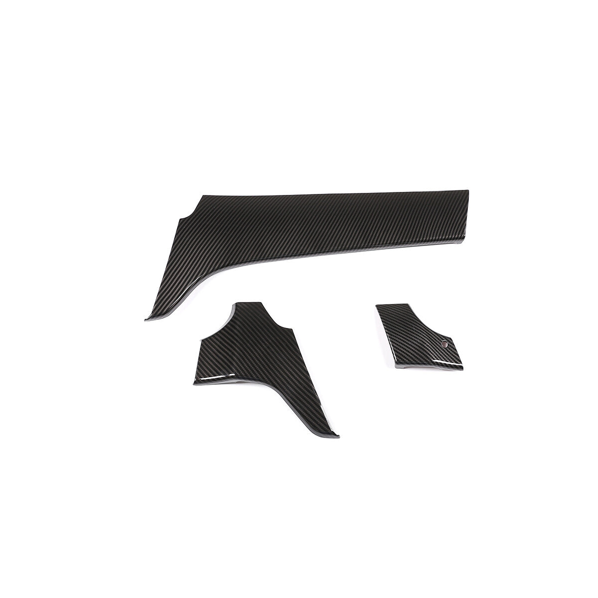 Carbon Fiber ABS Dashboard Door Panel Trim Strip for Benz GLE GLS 2016-19 17