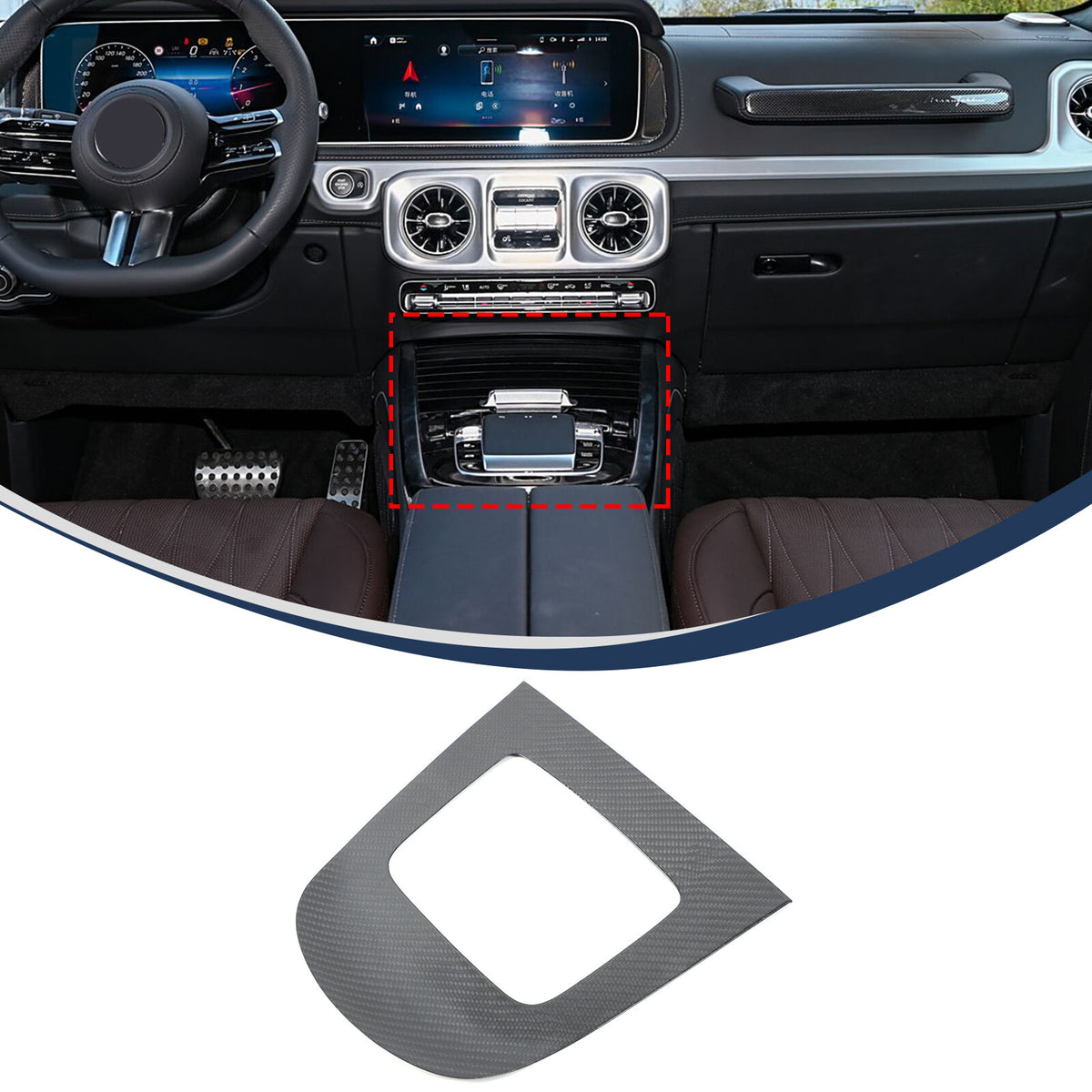 Real Carbon Fiber Center Console Gear Shift Panel For Benz G-Class W463 2025 US 4