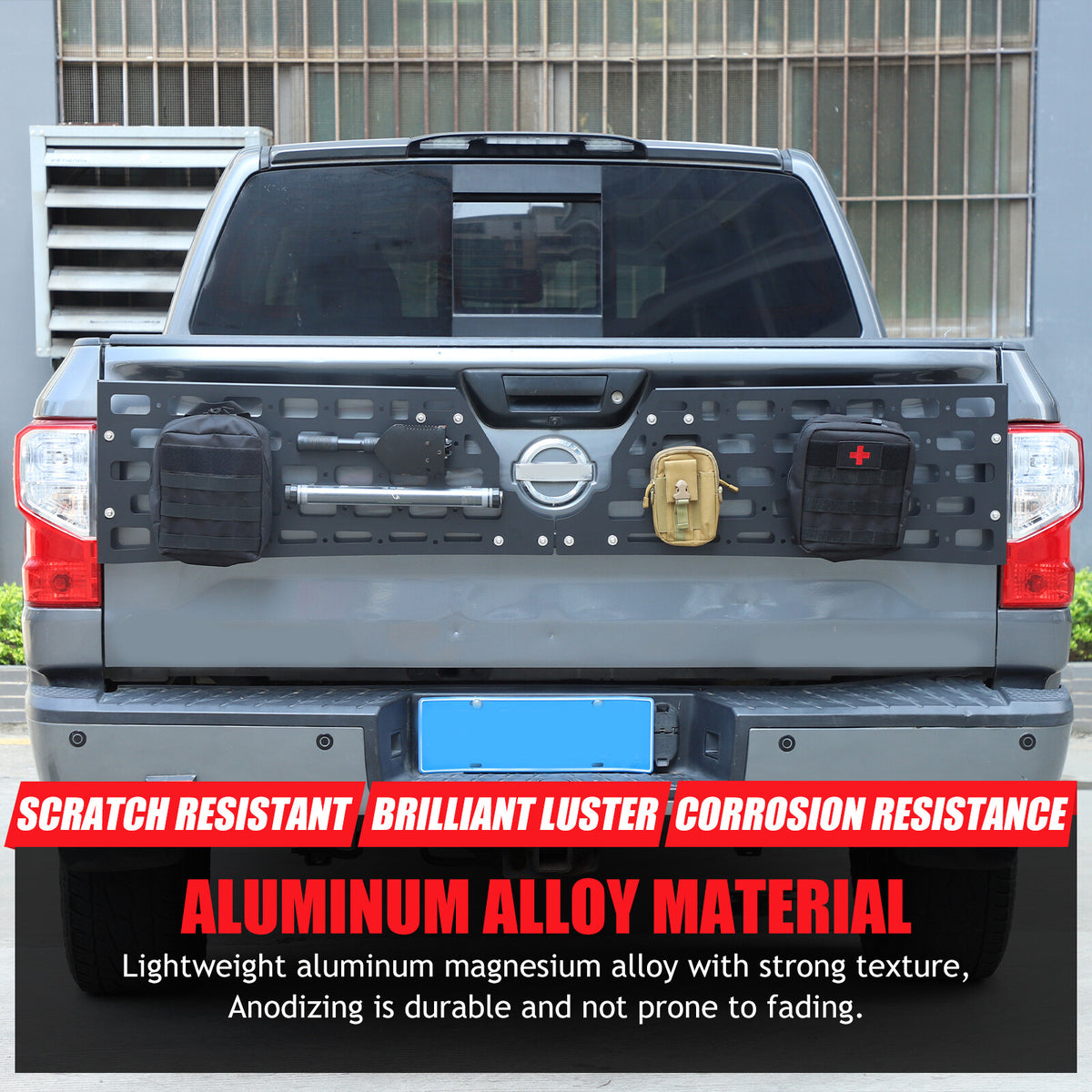 Rear Bed Molle Panel Truck Bed Tailgate Molle Panel For Nissan Titan 16-23 US 2