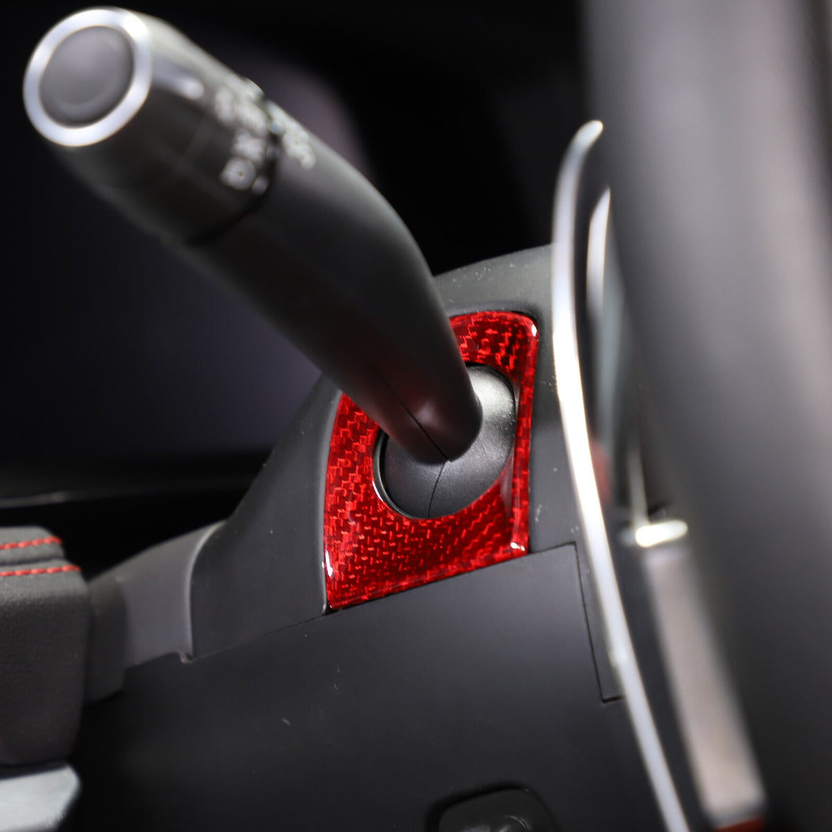 Red Real Carbon Fiber Full Interior Set Decor Trim Kit for Corvette C8 20-25 - Styles 31-35 36