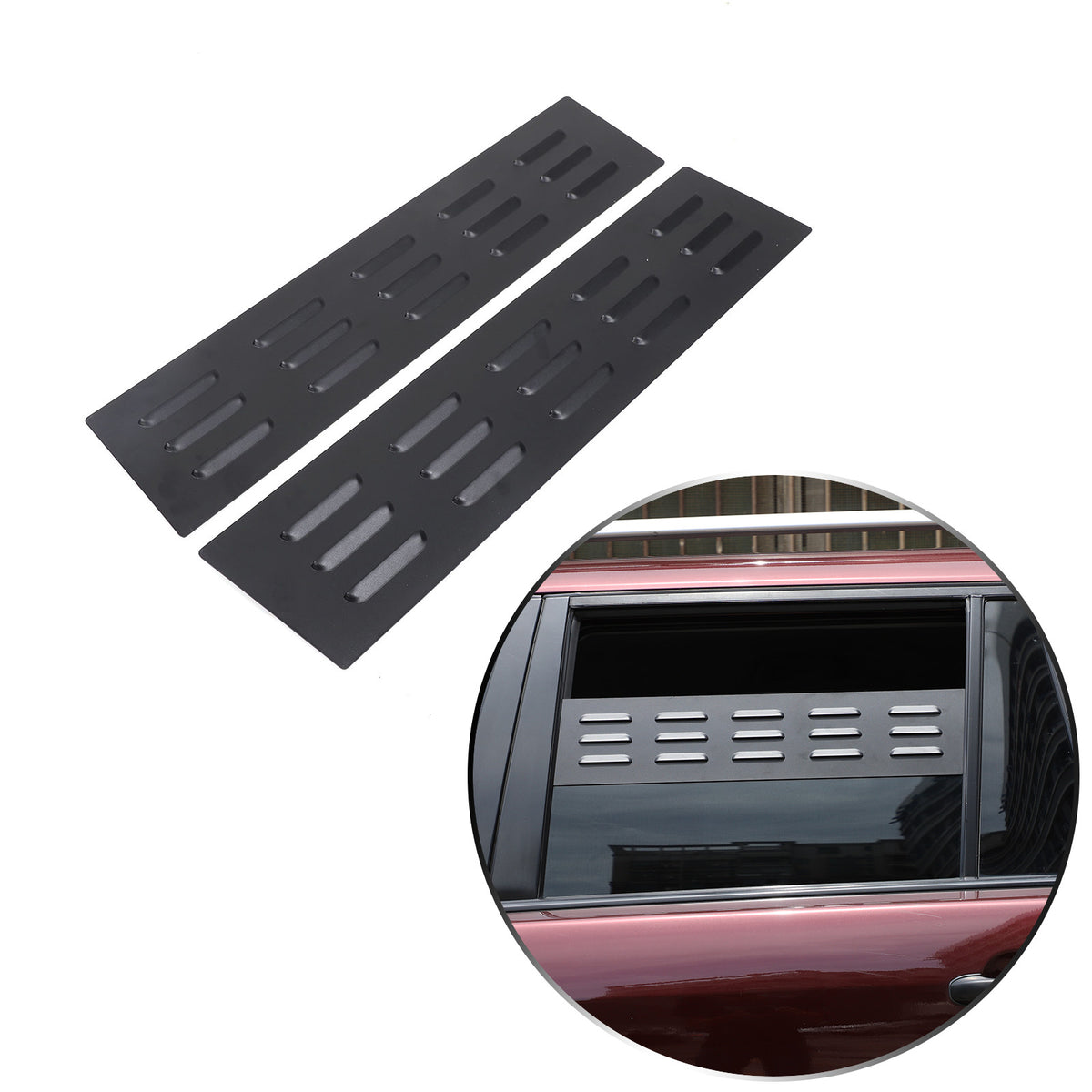 Alloy 2nd Row Alloy Door Window Air Vents Screens For Honda Pilot 2003-2008 18