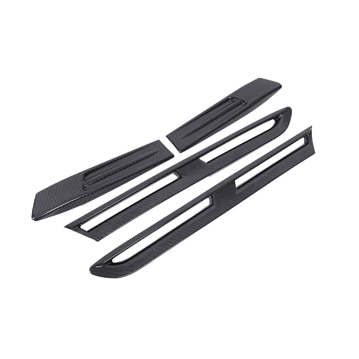 Fit for Nissan GT-R GTR 2008-2022 REAl Carbon Side Fender Vent Fins Cover Trim 15