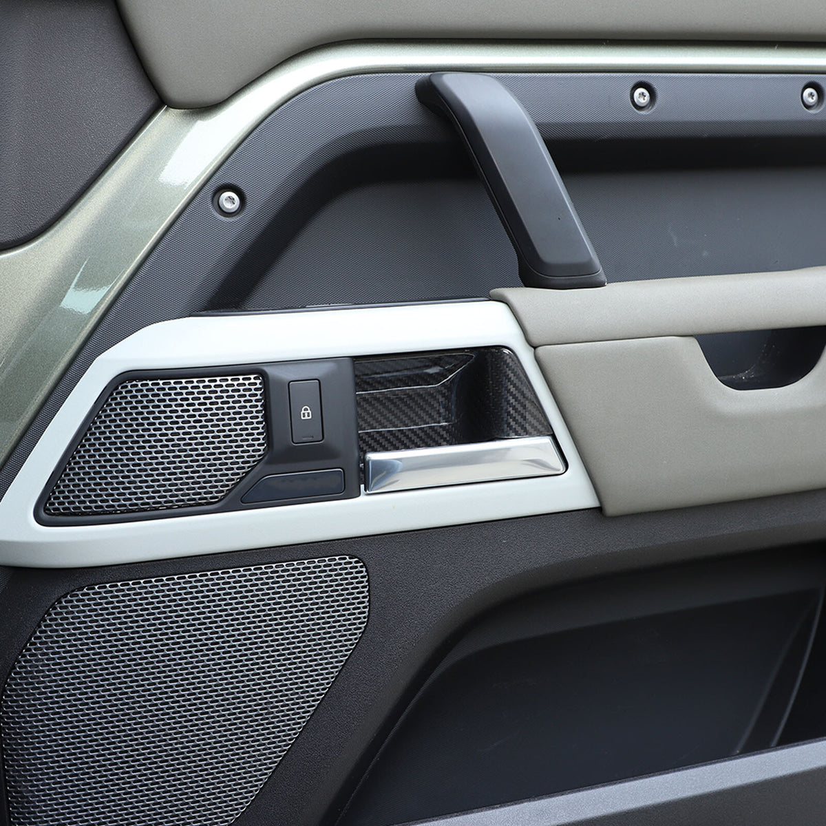 Real Dry Carbon Fiber Full Interior Trim Set For LR Defender 90 110 L663 20-23 204
