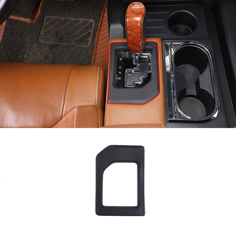 Matte Black Full Interior Center Console Trim Cover Set For Toyota Tundra 14-21 2