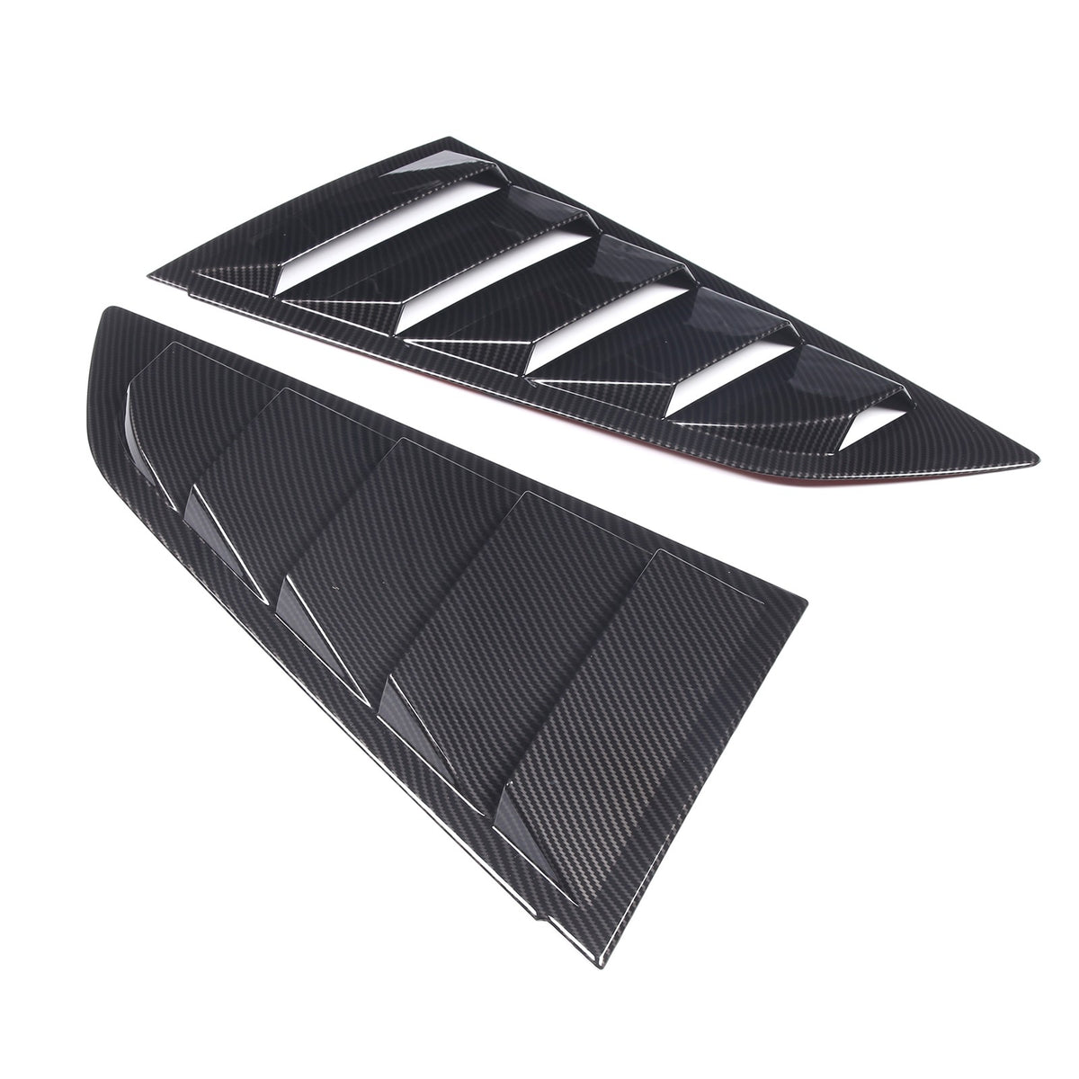 ABS Carbon Fiber Rear Side Window Louver Shutter Trim For Corvette C7 2014-2019 10