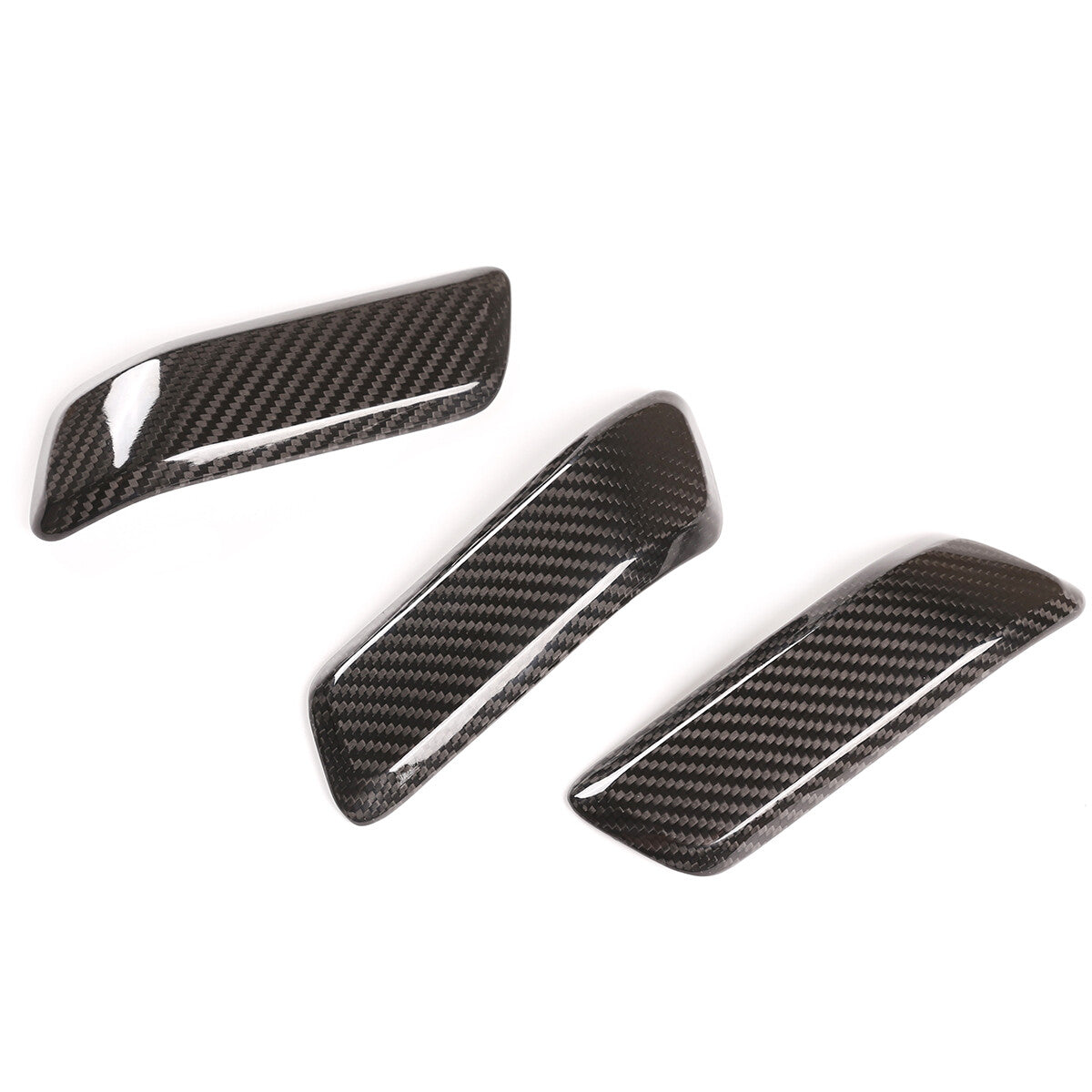 Real Carbon Fiber Inner Door Handle Trim For Land Rover Defender 110 2020-2023 9
