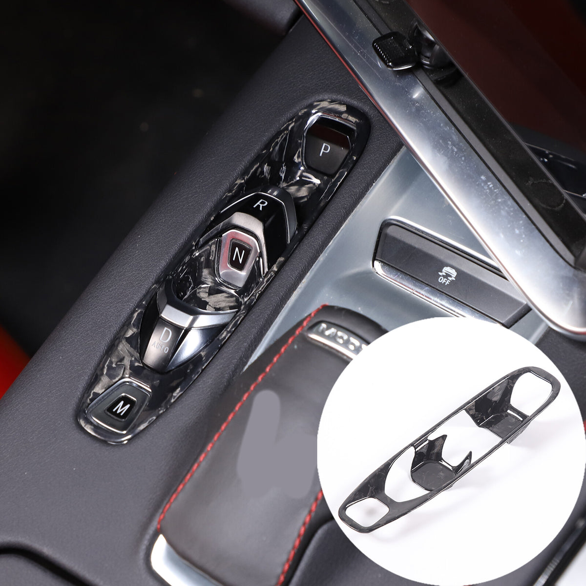 11PCS Forged Real Carbon fiber Car interior Kit Cover Trim Set For Corvette C8 4
