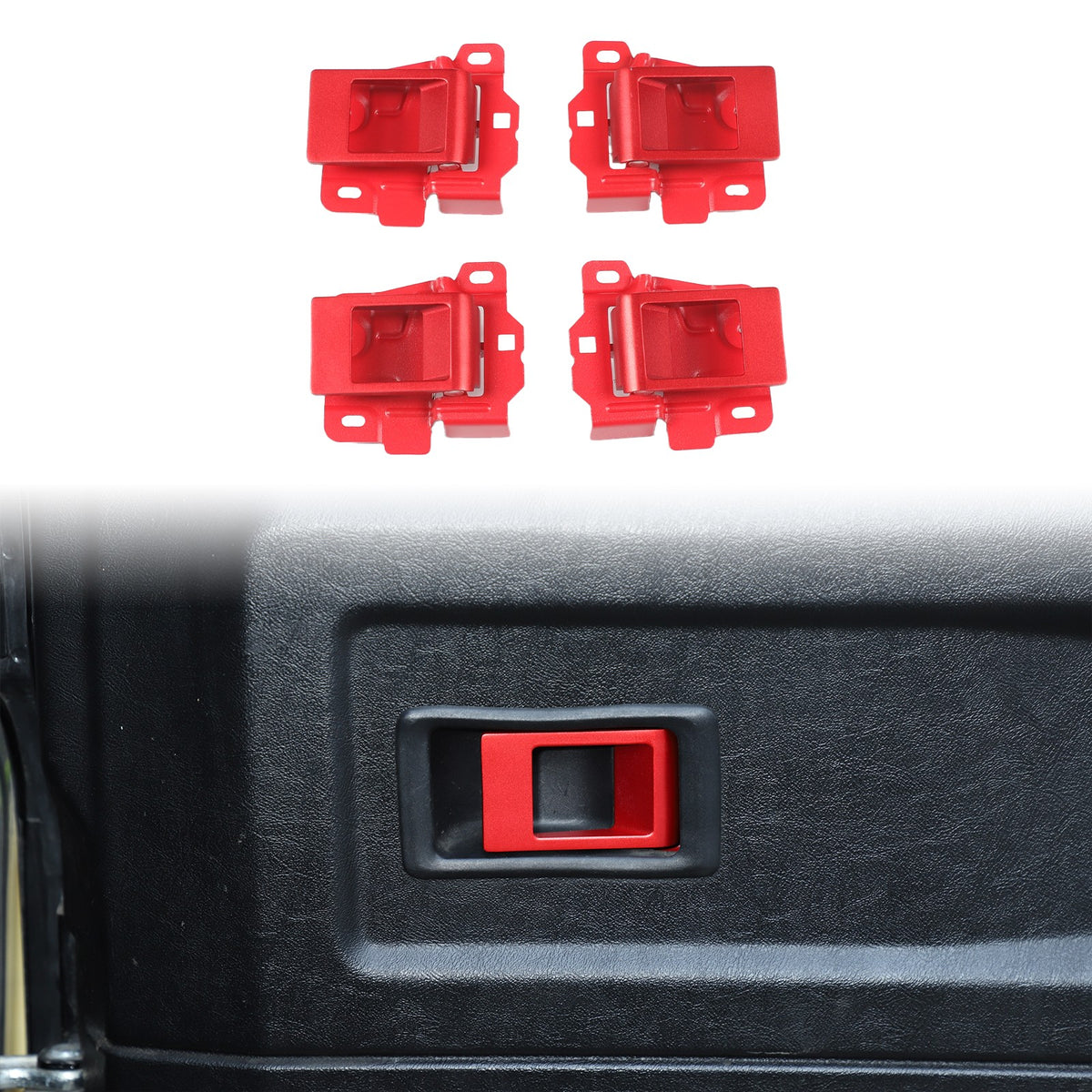 Replacement Red Steel Interior Door Handle For LR Defender L316 2004-2018 2