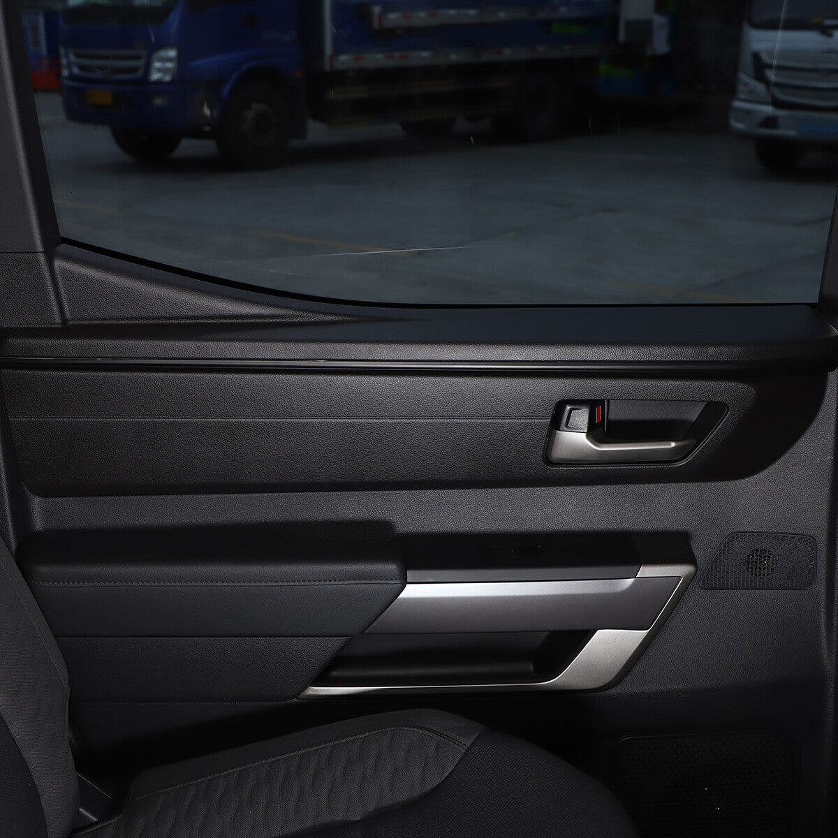 Matte Black Interior Inner Door Strip Panel Trim For For Toyota Tundra 22-23 US 9