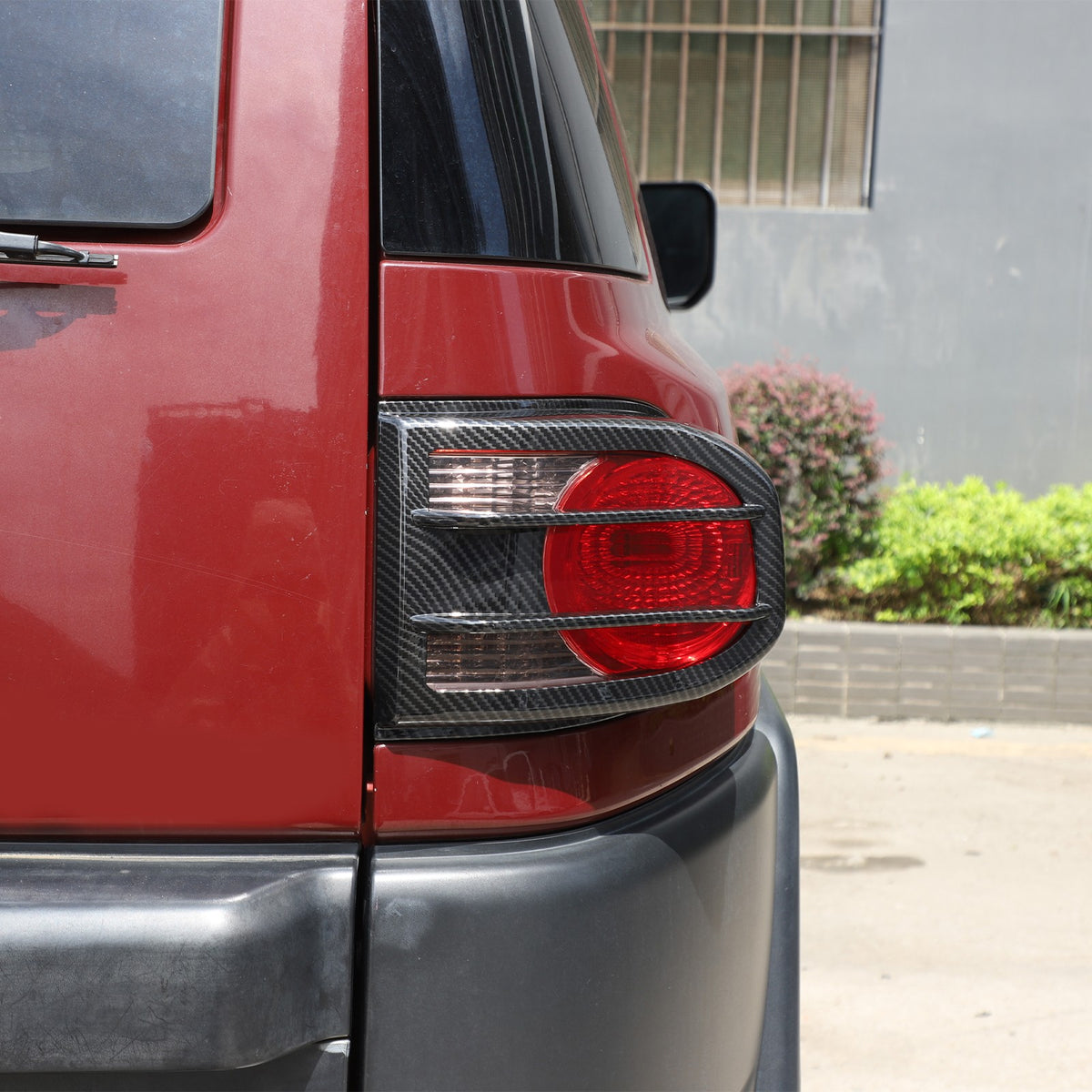 ABS Carbon Fiber Tail Light Cover Trim For Toyota FJ Cruiser 2007-2021 18
