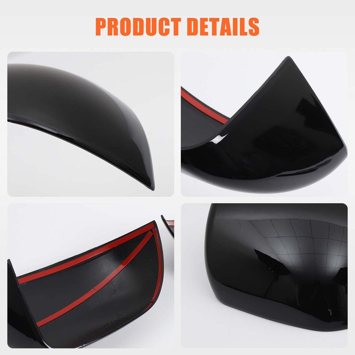 Glossy Piano Black Outer Mirror Trim For LR Range Rover Sport/Range Rover 2023+ 16