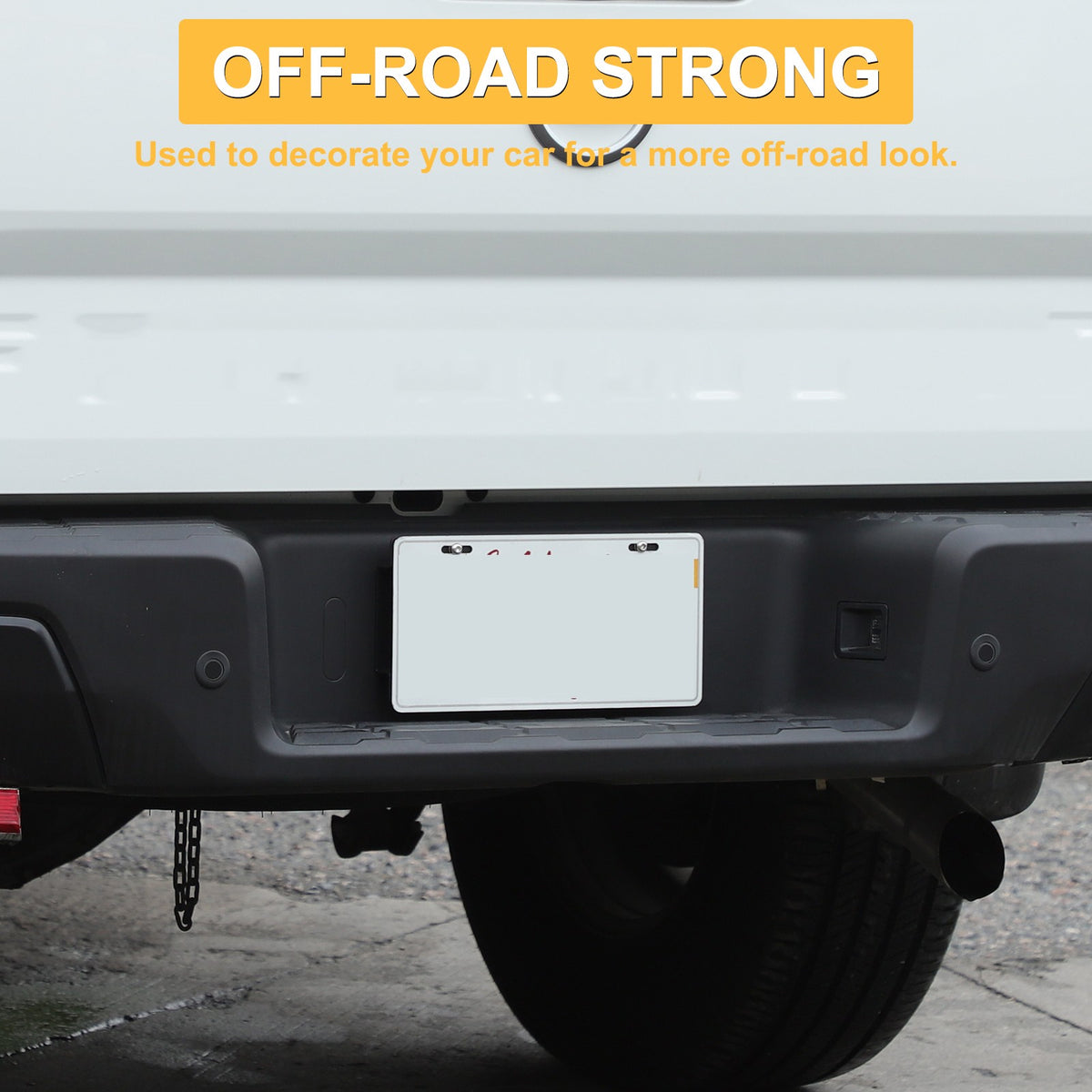 Carbon Steel Front License Plate Frame Trim For Nissan Frontier 22+ (US Version) 9