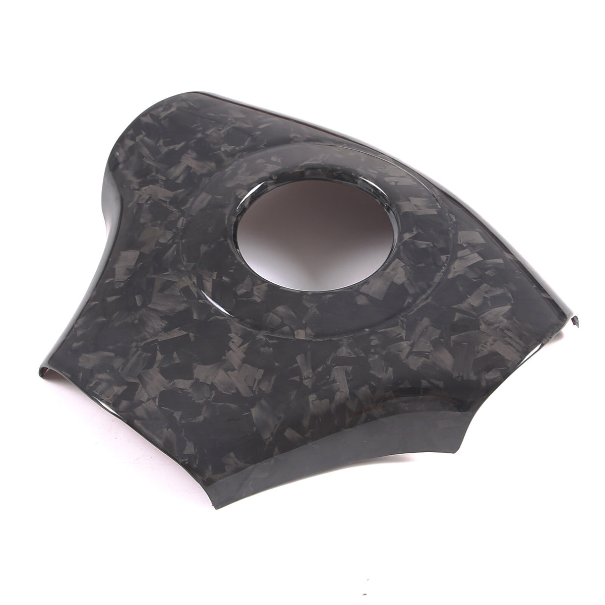 Forged Real Carbon fiber Center Steering wheel trim cover For Corvette C6 05-13 9