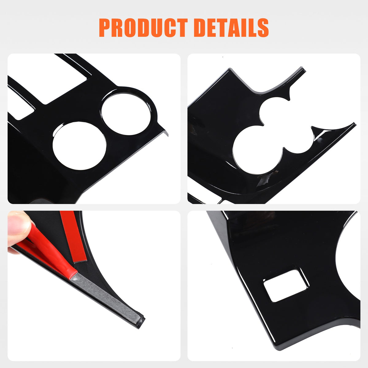 Glossy Piano Black ABS Instrument Panel Trim Cover For Toyota Tundra 2007-13 US 10