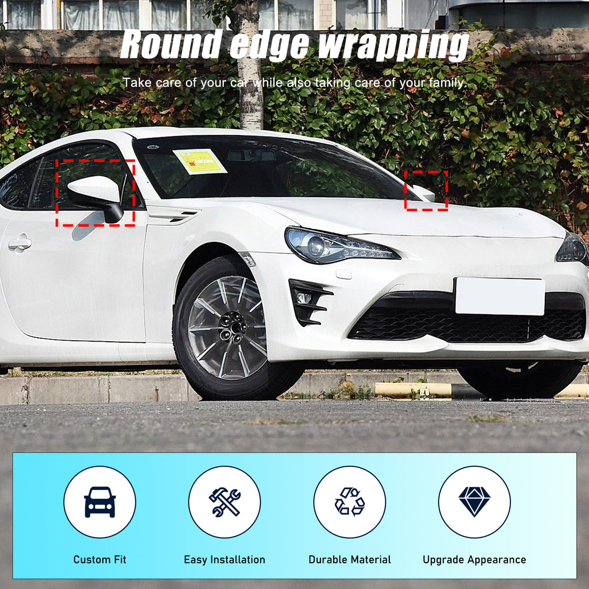 Honeycomb Carbon Fiber Side Rear Mirror Cover Caps For Subaru BRZ GT86 2012-20 8