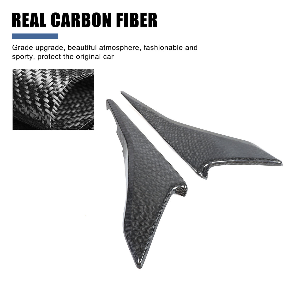 Real Honeycomb Carbon Fiber Interior Door Panel Cover Trim For Corvette C8 20-26 18