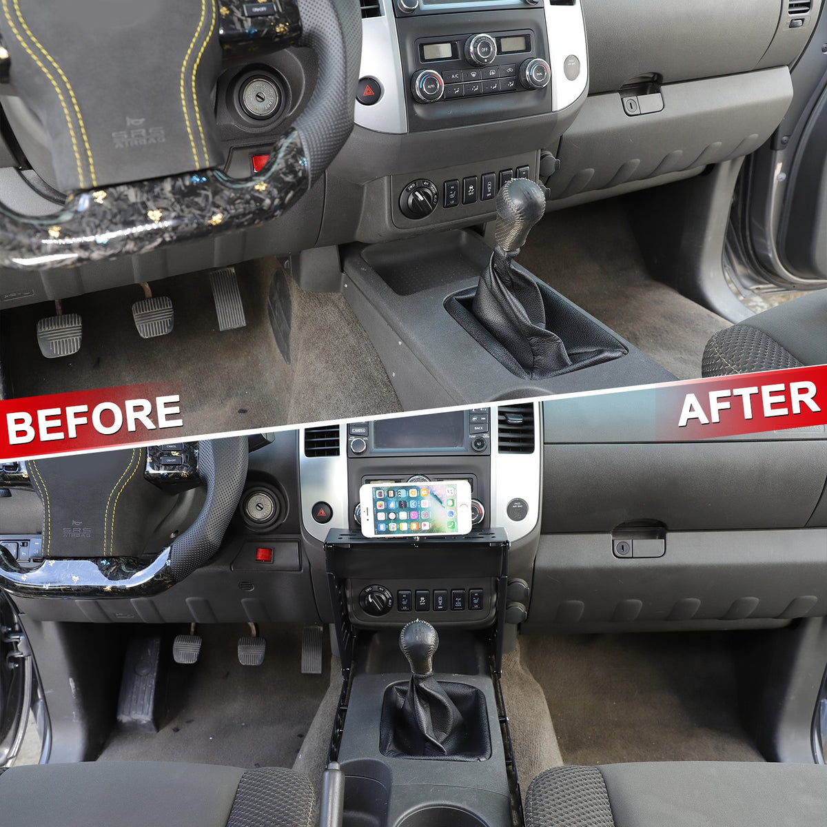Center Console Multi-Functional Expansion Platform For Nissan Frontier 2009-2017 3