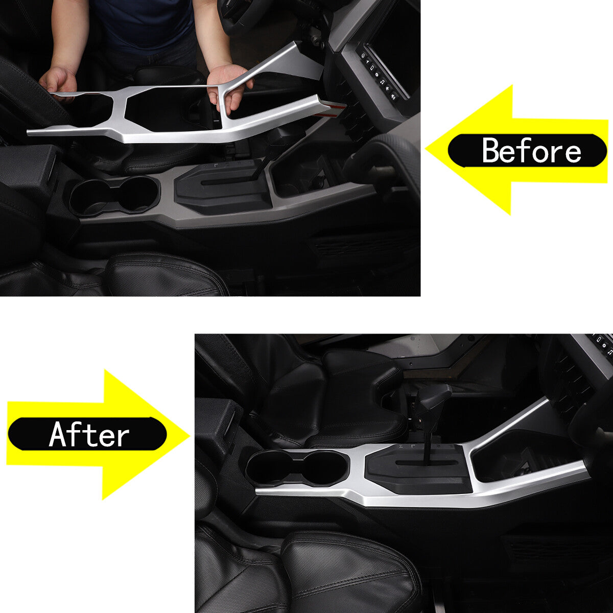 Console Gear Shift Box Panel Trim Cover For Polaris RZR PRO XP UItimate 2021 3