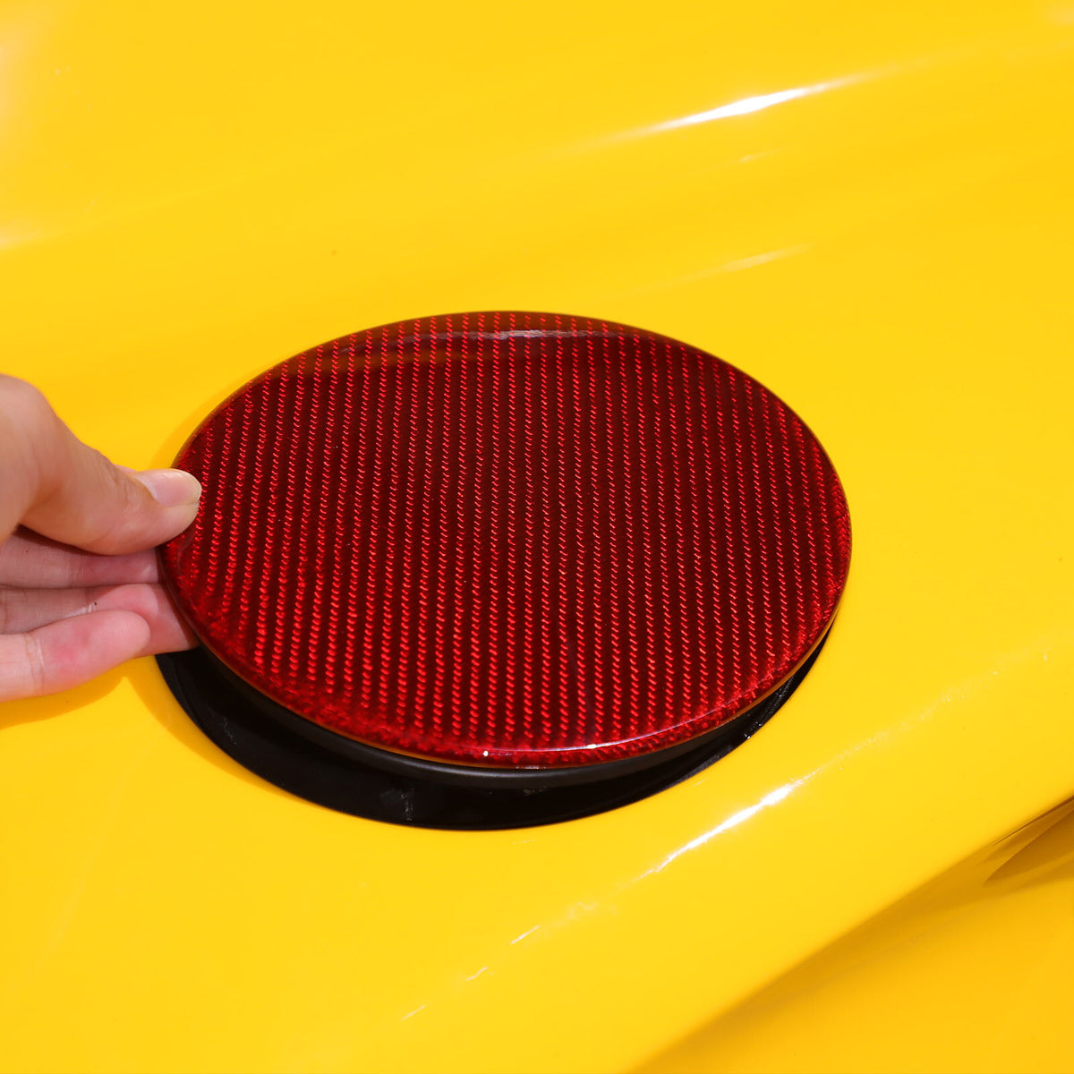 Red Real Carbon Fiber Interior Exterior Conosle Trim Cover For Lotus EMIRA 21-25 93