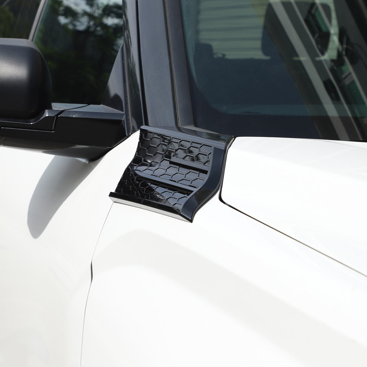 Glossy Piano Black Fender Upper Decoration Cover Trim For Toyota Tundra 2022+ US 19