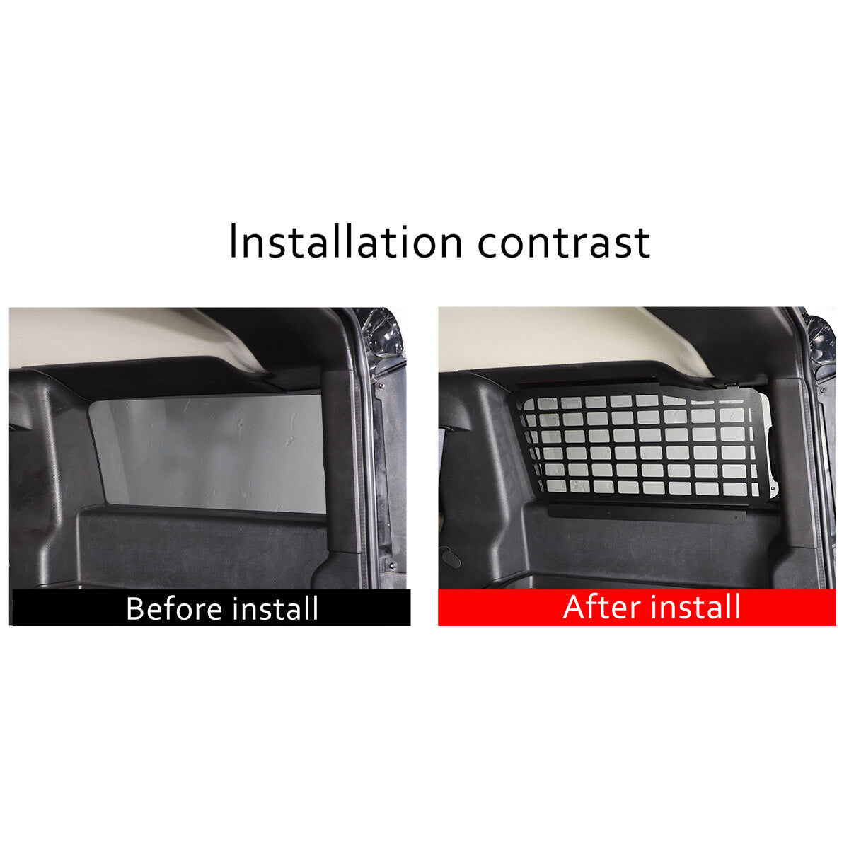 Rear Window Panel Modular Storage Panel System + Bag For Humme-r H2 2003-09 6